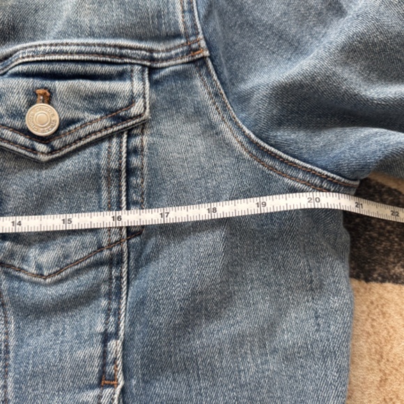 Chicos Embroidered Peplum Denim Jacket - Picture 6 of 9